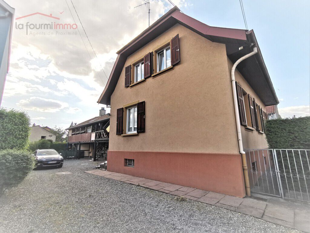 Maison individuelle 95m² + dépendance 56 m² à Wittenheim (68270) - maison + cour