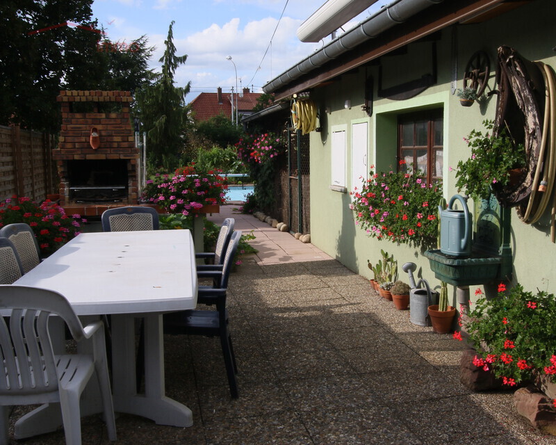 Maison jumelée avec piscine 68270 Wittenheim - maison a wittenheim terrasse