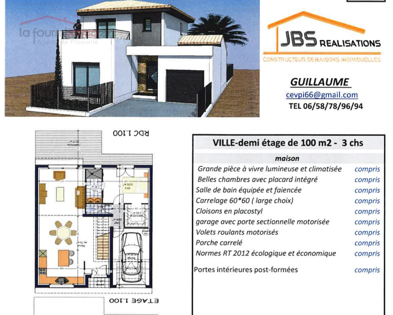 Terrain à bâtir de 496m2 en 4 faces - Palau Del Vidre - Jbs palau