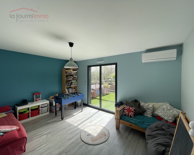 Maison d'architecte avec piscine - open space