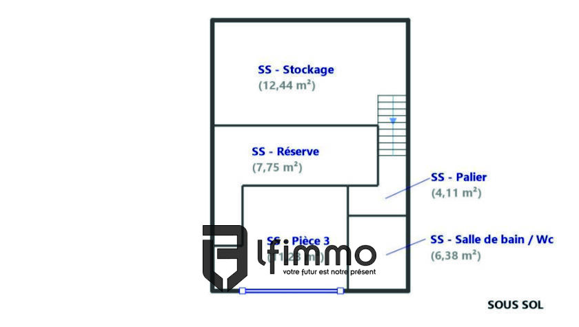 appartement / loft 100m² - Plan 2
