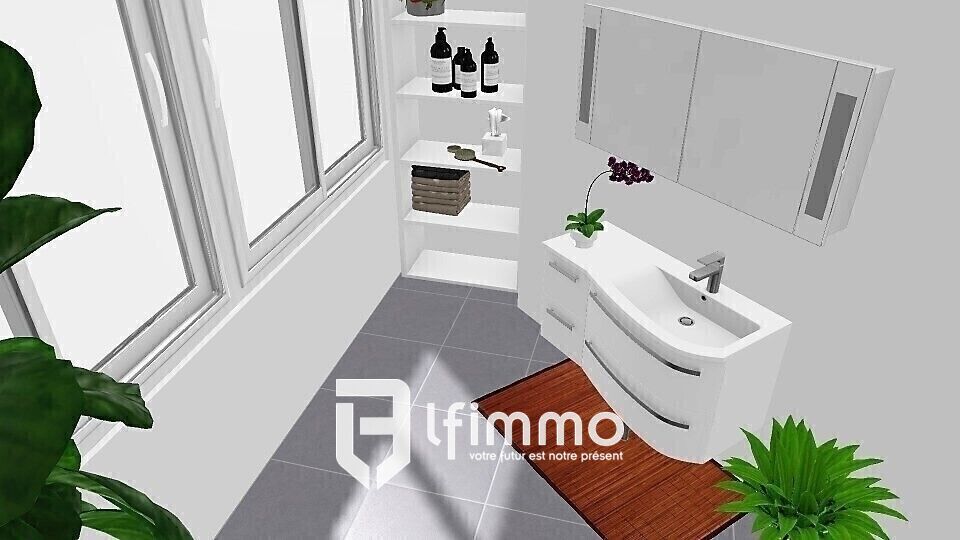 appartement / loft 100m² - Sdb lavabo