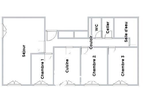 Exclusivité -Bondy- Appartement 4P 83m2 - Secteur Mare à la veuve - Plan