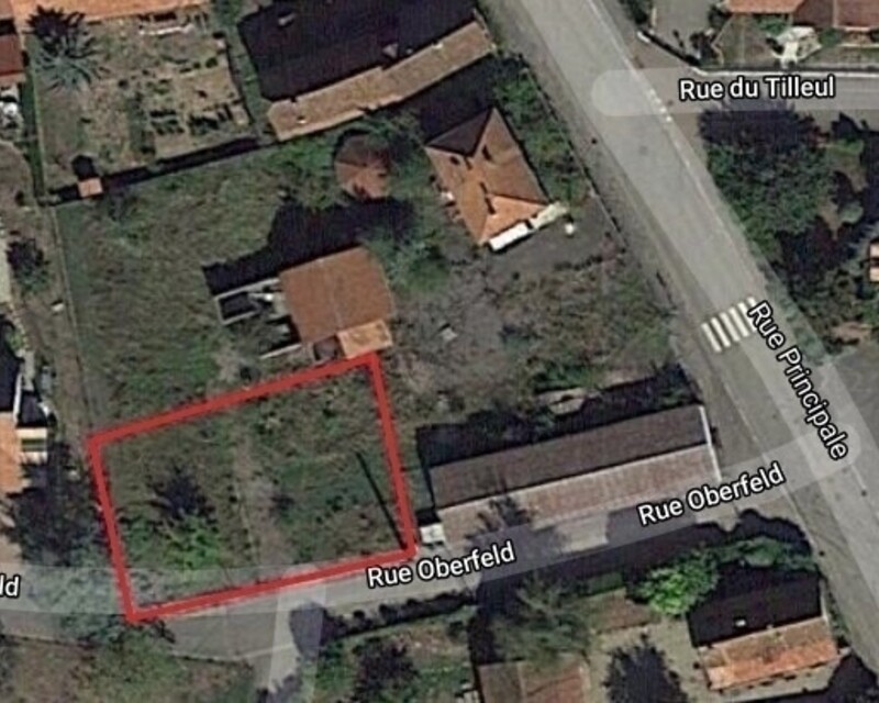 Terrain à bâtir 600 m²  - Vue a rienne annonce tab2 helfrich