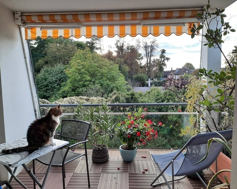 Appartement T4 de 97m² avec 2 extérieurs au calme - Photo balcon
