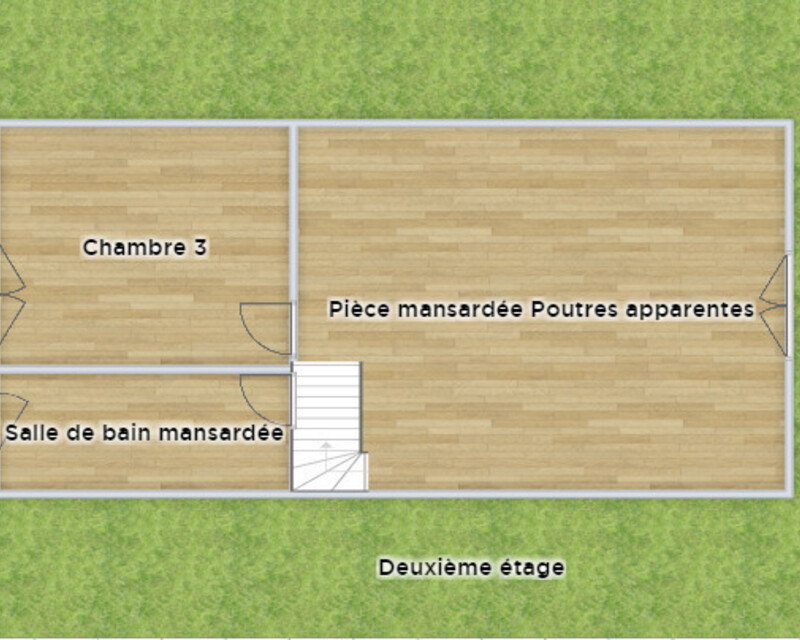 Maison de Campagne et son parc arboré - Plan 2ème étage