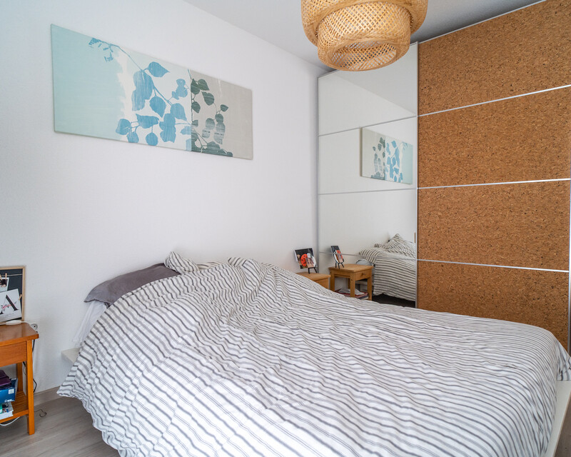 Appartement 3 pièces récent,  balcon, garage en sous sol - chambre