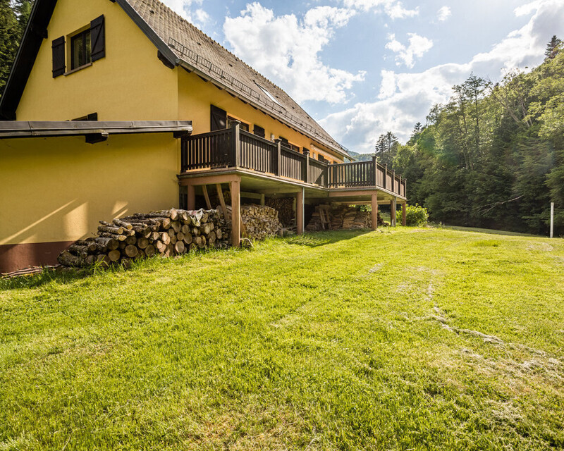 Belle propriété d'environ 80 ares  - Oberhaslach terrasse vue de la hasel 20220615