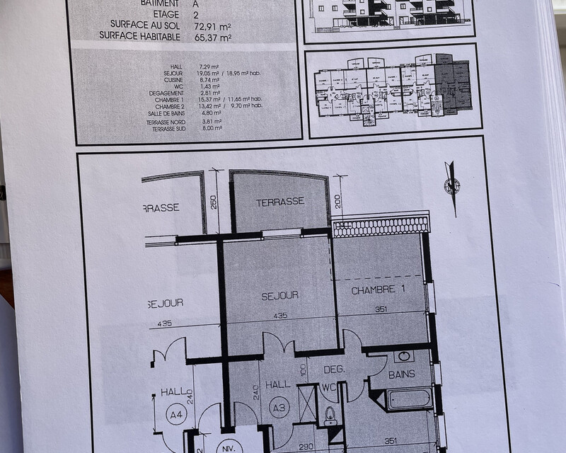Appartement traversant 3P à Mutzig (67190) - Plans