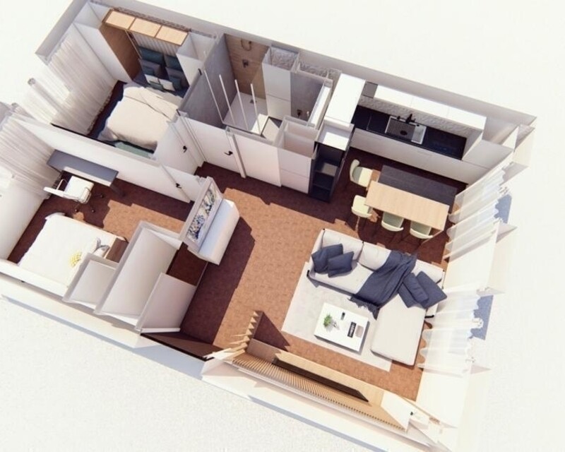 Idéal 1er achat ou investisseur, 2/3 pièces 52m2  - Plan f3 port