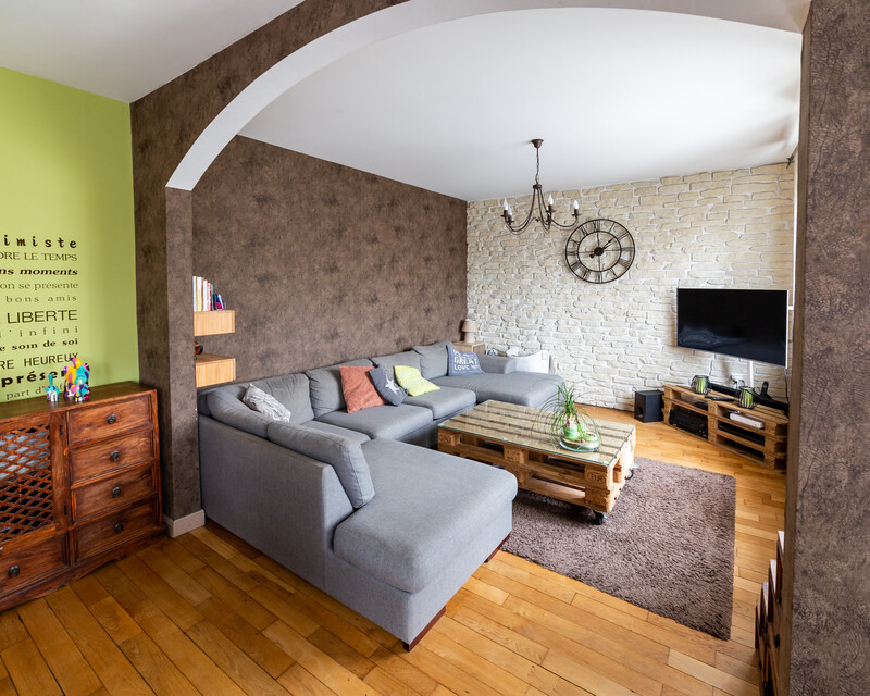 Maison individuelle, 3 chambres, 100 m² habitables - Salon