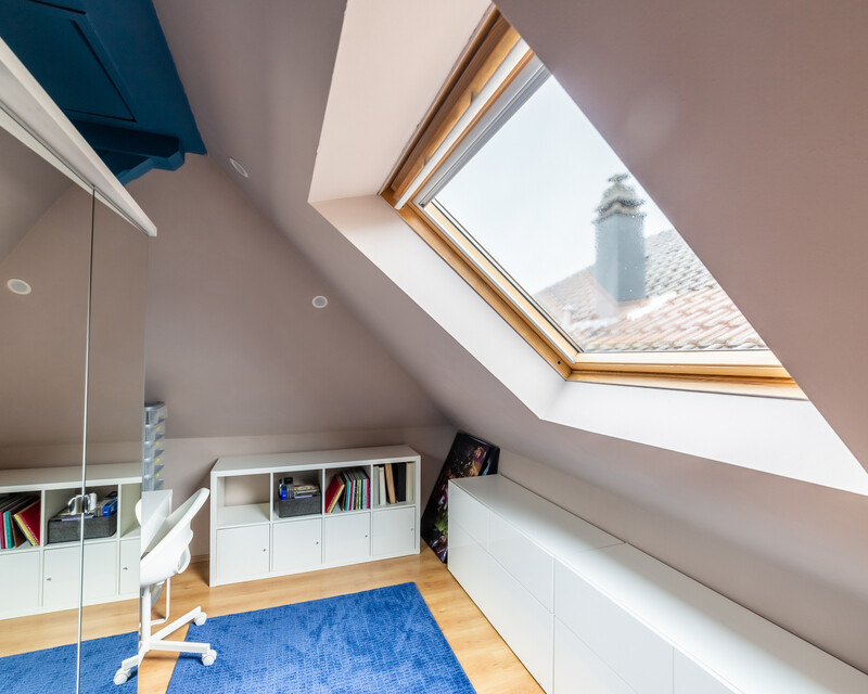 Maison individuelle, 3 chambres, 100 m² habitables - Chambre-bureau - 1er étage