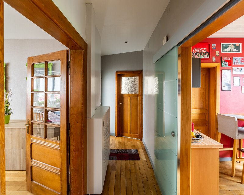 Maison individuelle, 3 chambres, 100 m² habitables - Couloir rez-de-chaussée