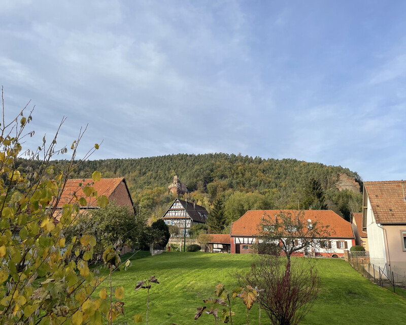 Maison ancienne avec grange à Obersteinbach (67510) - Vue chateau