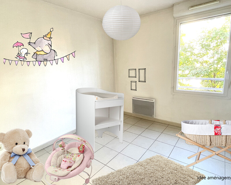 Vénissieux T3 de 63.29m² + parking s.sol + balcon 7.65 m² - Idee chambre enfant