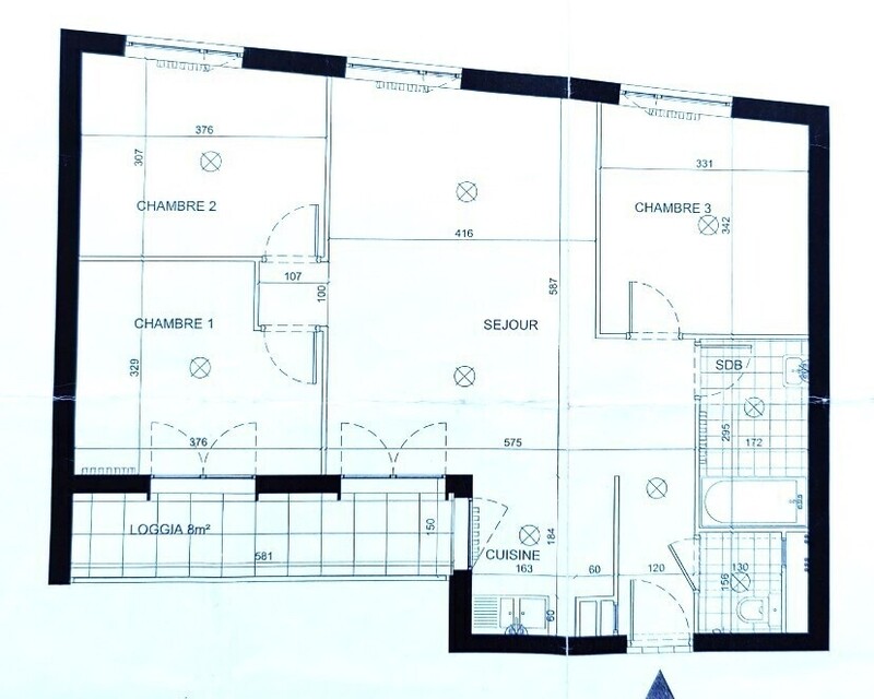 Montreuil - Limite Vincennes - Appartement 4P 80m2 - Terrasse-Parking - Plan