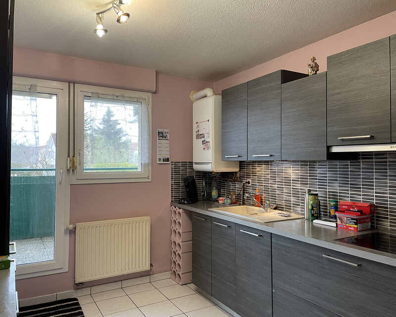 Appartement F3 avec balcon à Sessenheim (67770) - Cuisine