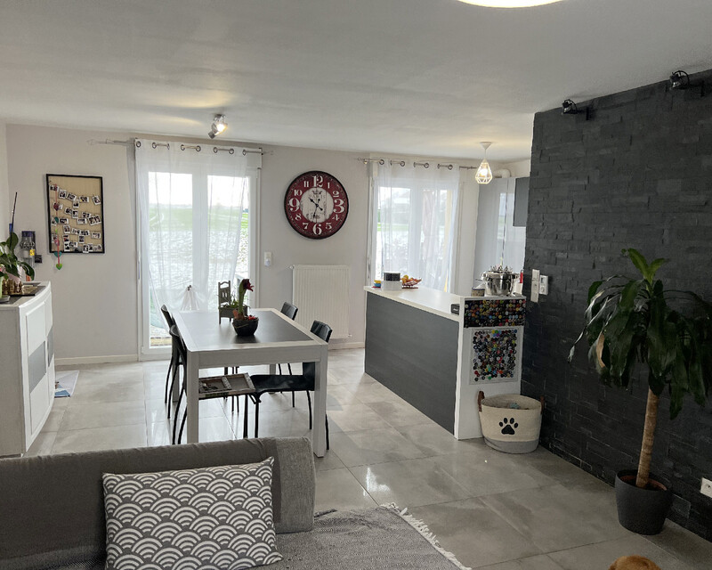 Vends à Noisseville une maison mitoyenne de 2018 avec terrasse - Salon2