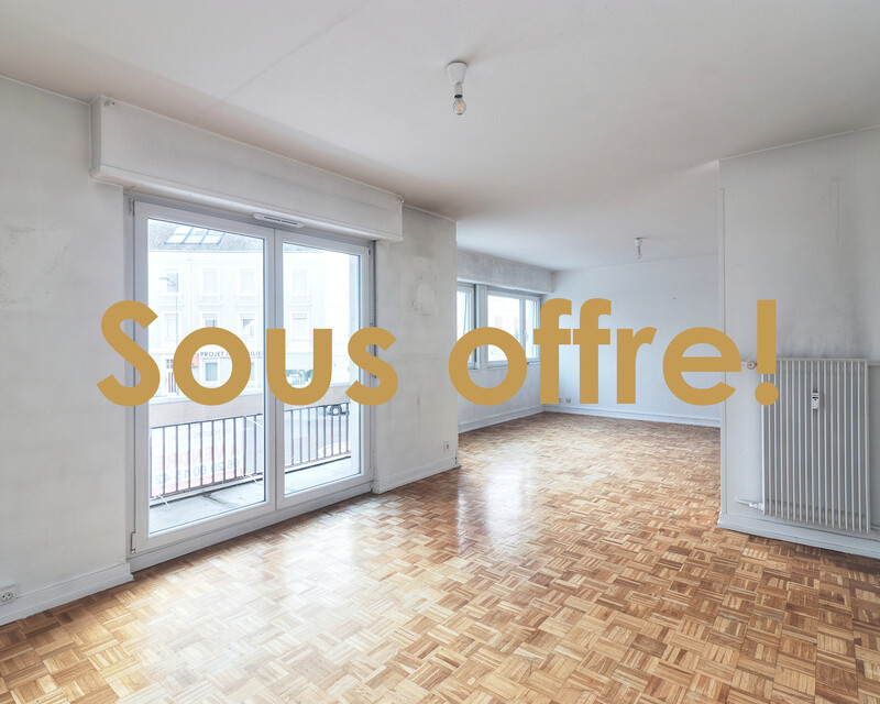 Appartement F3/F4 90m² avec balcons à Riedisheim - 68400 - Appartement F3/F4 à vendre à Riedisheim - séjour