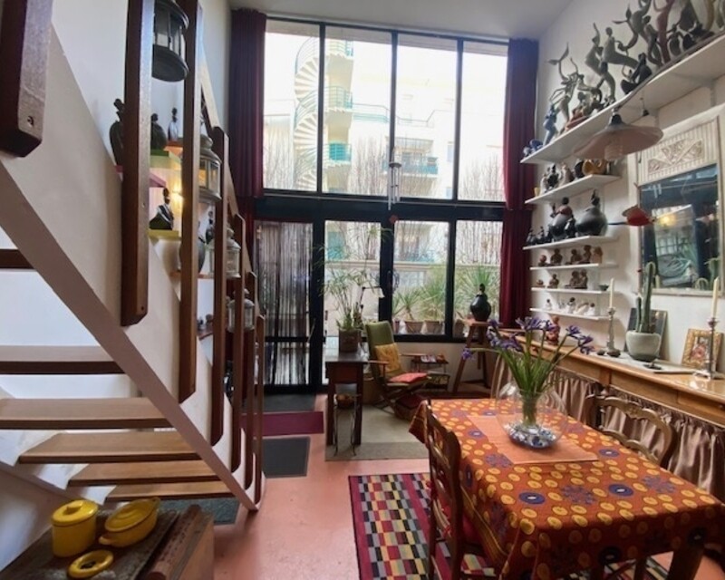 Loft en duplex 85m2 avec toit terrasse 36m2 - Espace rez de chaussée vers Terrasse
