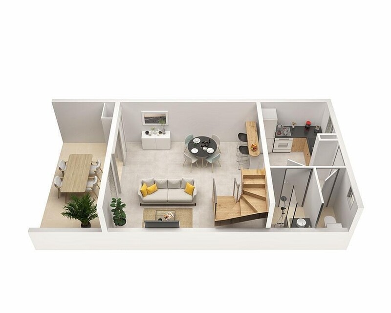 Maison mitoyenne Résidence Les Jardins de Perrin - 232745531108762
