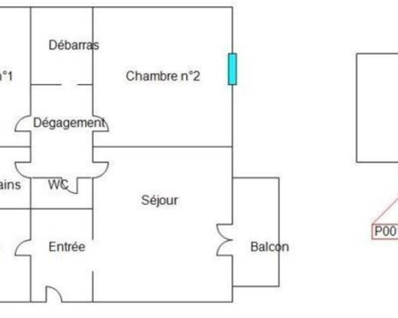 Appartement 2 étudiants, rénové, proximité gare, 380 TTC par étudiant  - Appart