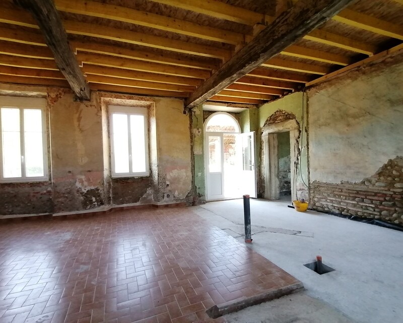 Ferme à rénover - entree salon