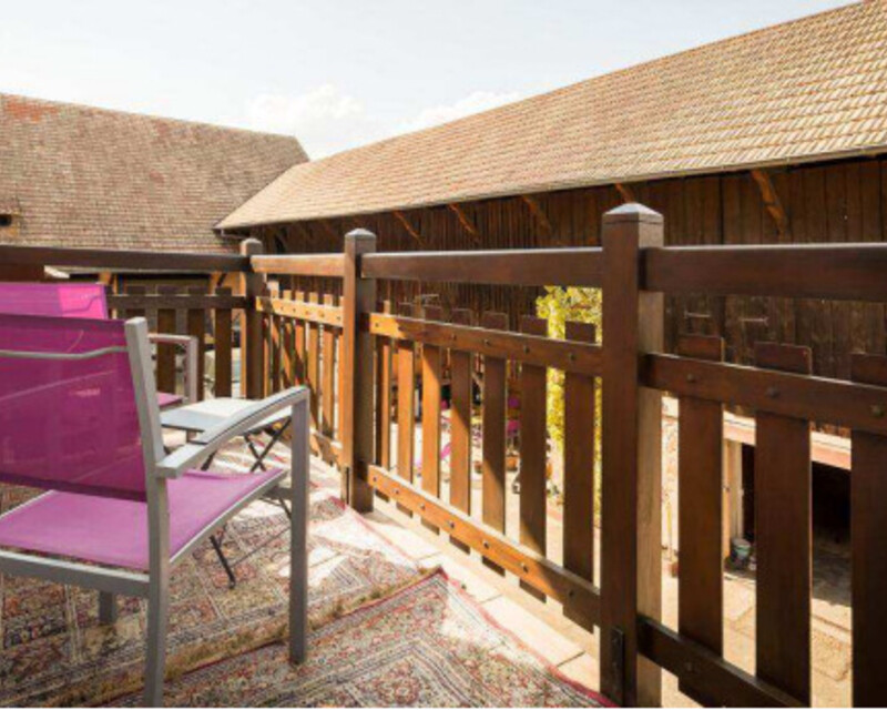 Magnifique corps de ferme restauré avec gîte - Balcon chambre 1 gite