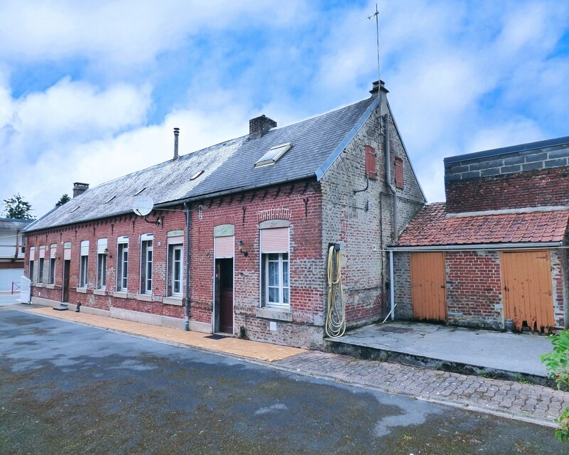 59157 - Beauvois-en-Cambrésis - Longère avec dépendances - Façade habitation