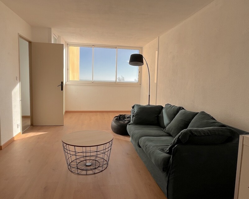 Appartement rénové dans une résidence les pieds dans l'eau  - Piece de vie fenetre
