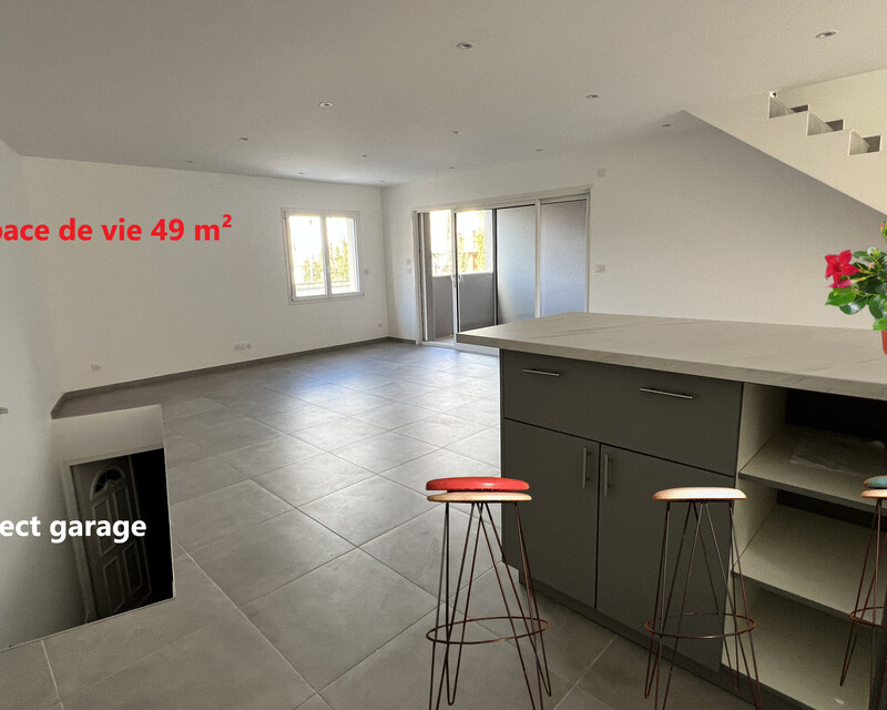 Duplex neuf 110 m² 3 ch  + terrasse 15 m²  garage 43 m² - Sejour grande maison 49 m img 1395.jpg