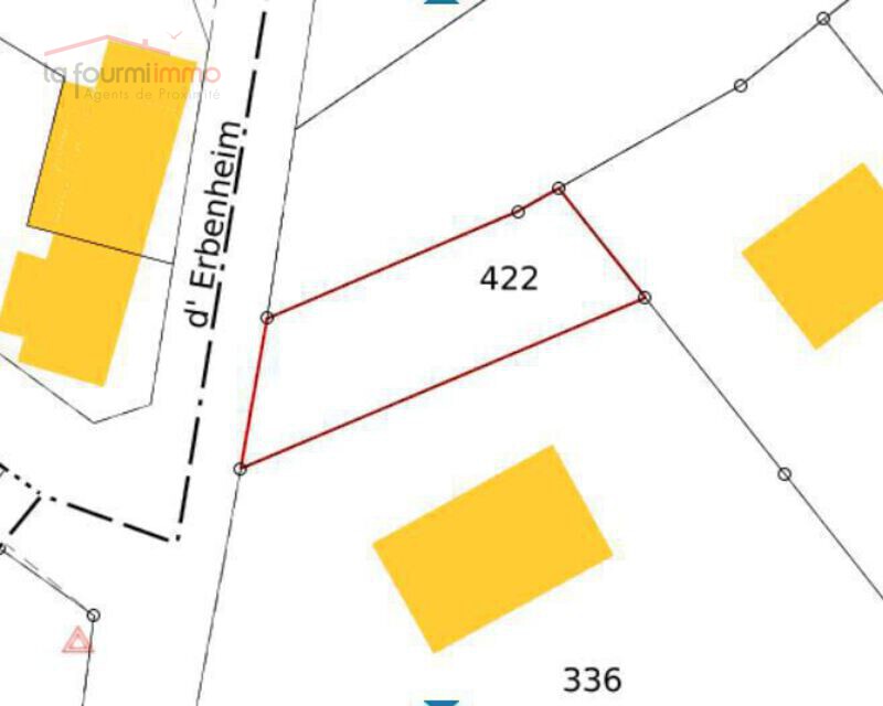 Terrain à bâtir de 3,76ares à Aspach-Michelbach (68700) - Plan cadastral