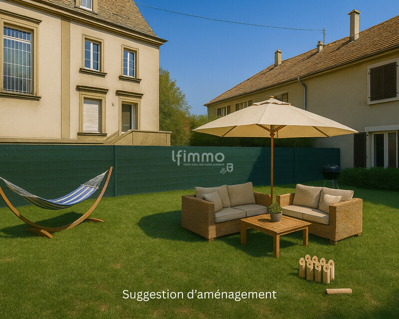 Appartement 4-5 pièces rénové dans une maison de maître - Suggestion d aménagement jardin ia