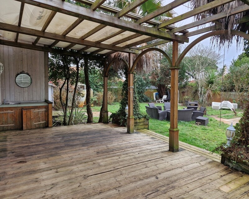 Maison avec vue sur le bassin  - Terrasse la plage