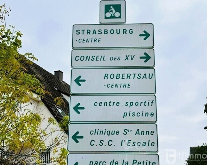 (La Robertsau) TB F5, 3 chambres, balcon, cave - Pistes cyclables  f 5 sxb robertsau