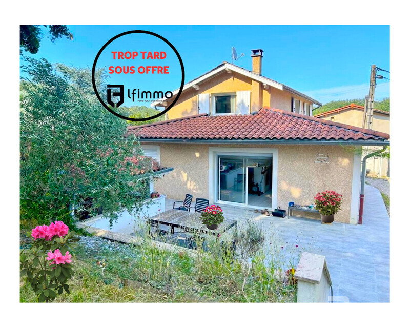 5' de Mornant, maison 4 ch espace bureau, 145 m² jardin 2500 m² - Sous offre lfimmo mornant pascale vartanian 