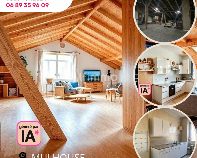 Appartement 3 chambres et grenier aménageable - Sous offre appart mulhouse