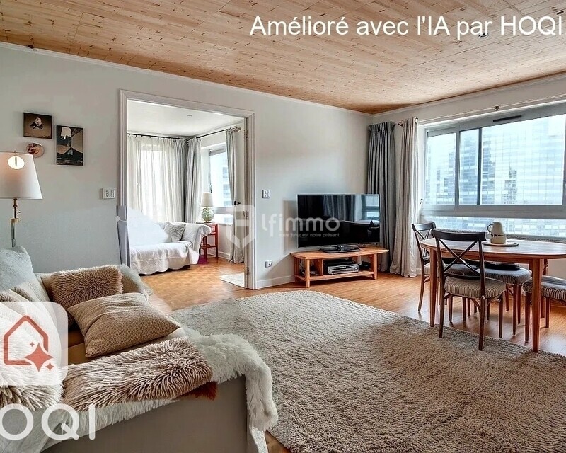 F4 de 82m² standing à Coubevoie - Sejour modele hoqi