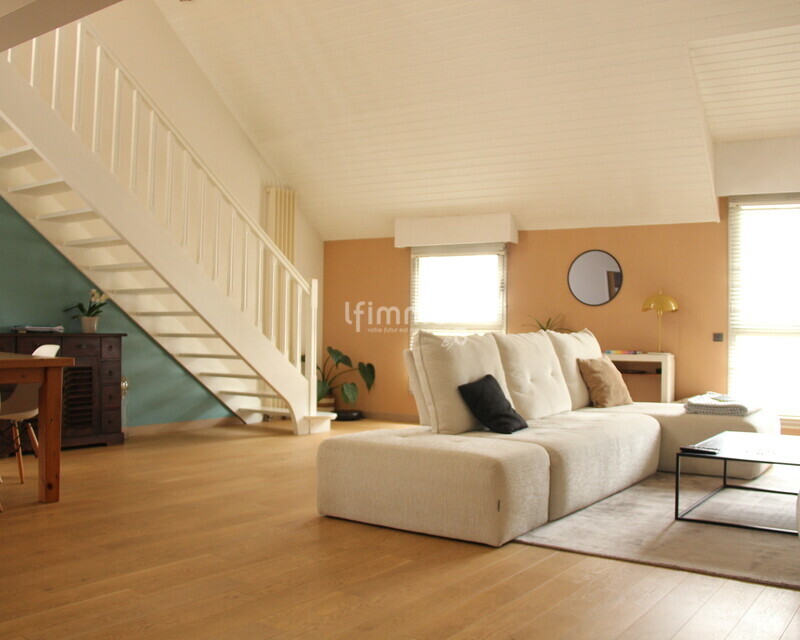 Duplex 145 m² avec terrasse privative - bourg de La Chapelle/Erdre - Salon