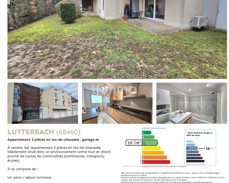 Appartement 3 pièces en rez-de-chaussée , garage et parking  - Screenshot 20260213 120348 chrome