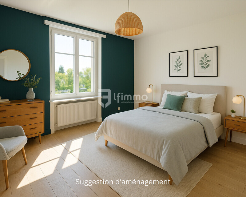 Vente sur offres : Appartement de réception dans une maison de maître - Chambre 1 suggestion d aménagement