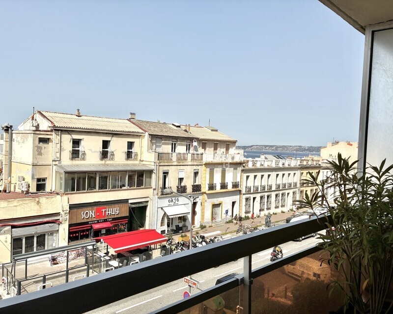 Corniche/Malmousque  - 3P 80 m2 - Terrasse - Vue Mer  - Vue terrasse 