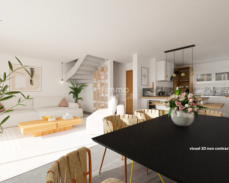 Maison accolée 5 pièces de 108 m² avec jardin – Gougenheim - Photo maison 3