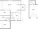 F2 avec balcon, garage et cave - Plan spitzer