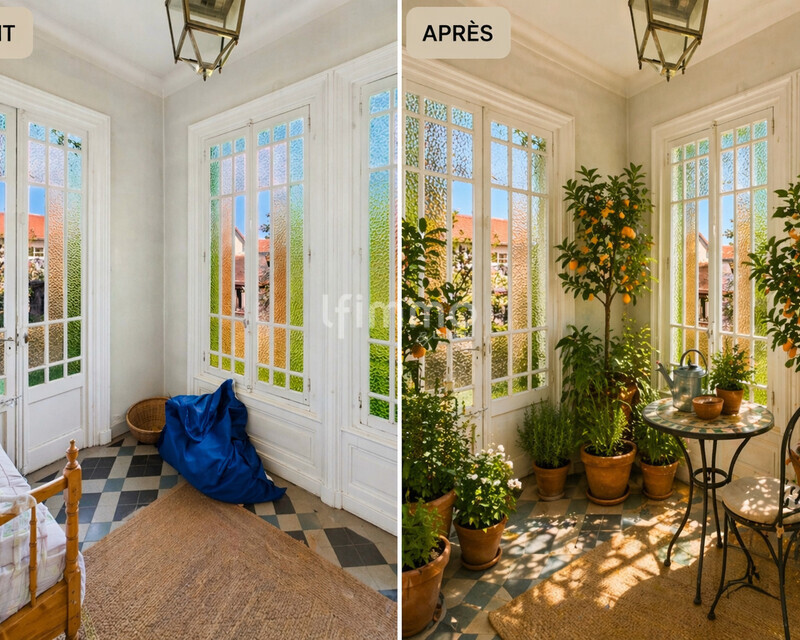 Maison de Maître 365 m² + Terrain 1 133 m² et dépendance - Jardin d hiver lfimmo mornant st chamond