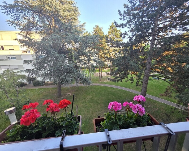 Illzach (68110) – Appartement F4 vendu loué - vue balcon