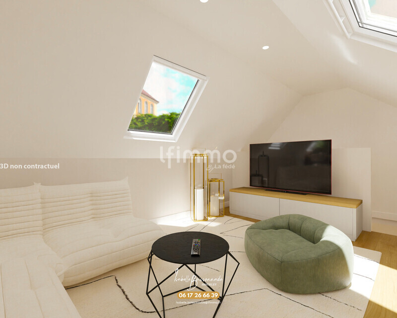 Appartement Lily : 3 pièces sous combles Illkirch  - Sejour-lily