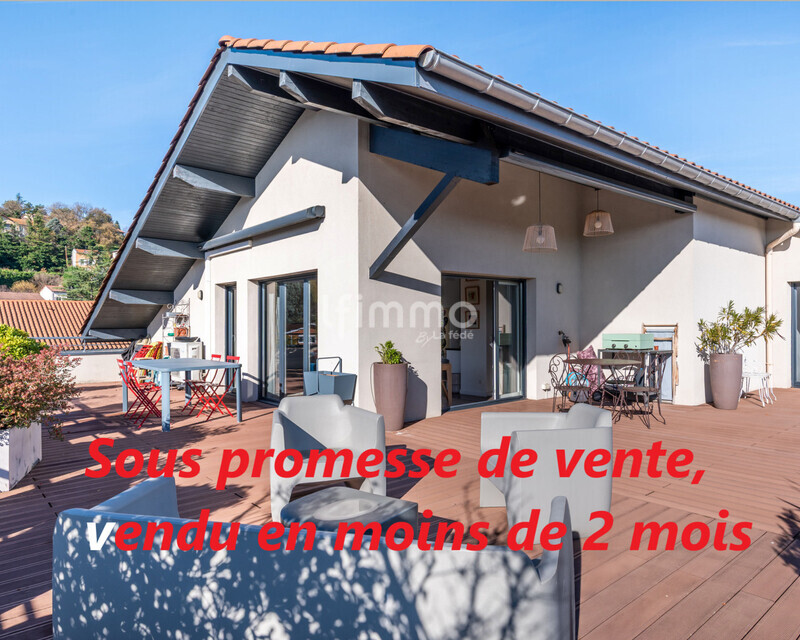 Exceptionnel toit-terrasse de 152 m² + 110 m² d’extérieur  - Toit terrasse brignais lfimmo pascale vartanian mornant