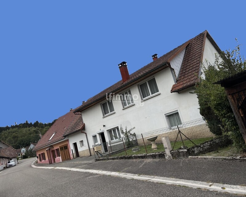 Charmante maison 4 chambres 2 garages, à fort potentiel - 1 la façade des maisons mitoyennes ciel bleu.jpeg - copie