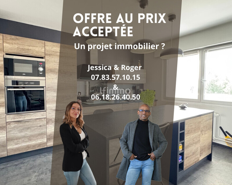 Appartement F5 de 130m2 - Cream simple real estate facebook post